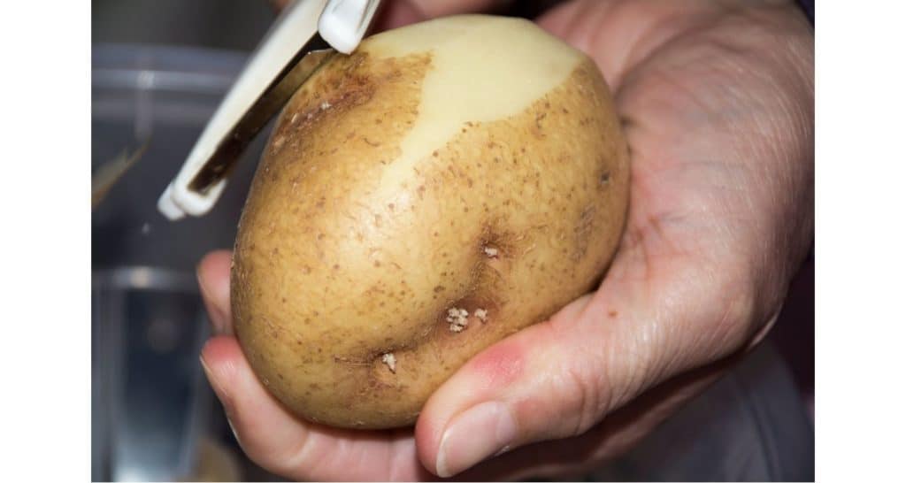 Peeling potato
