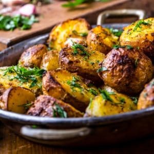 Smoked Potatoes with Herbs and Cheese image